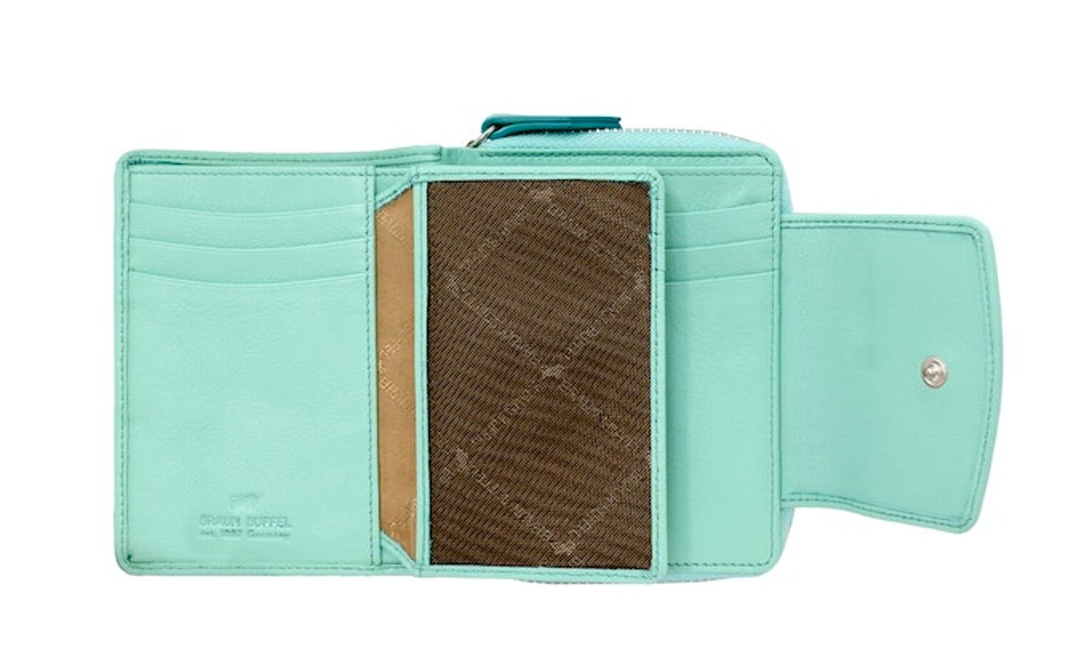 Braun Büffel JOY RFID RV-Geldbörse M 8CS aquamarin