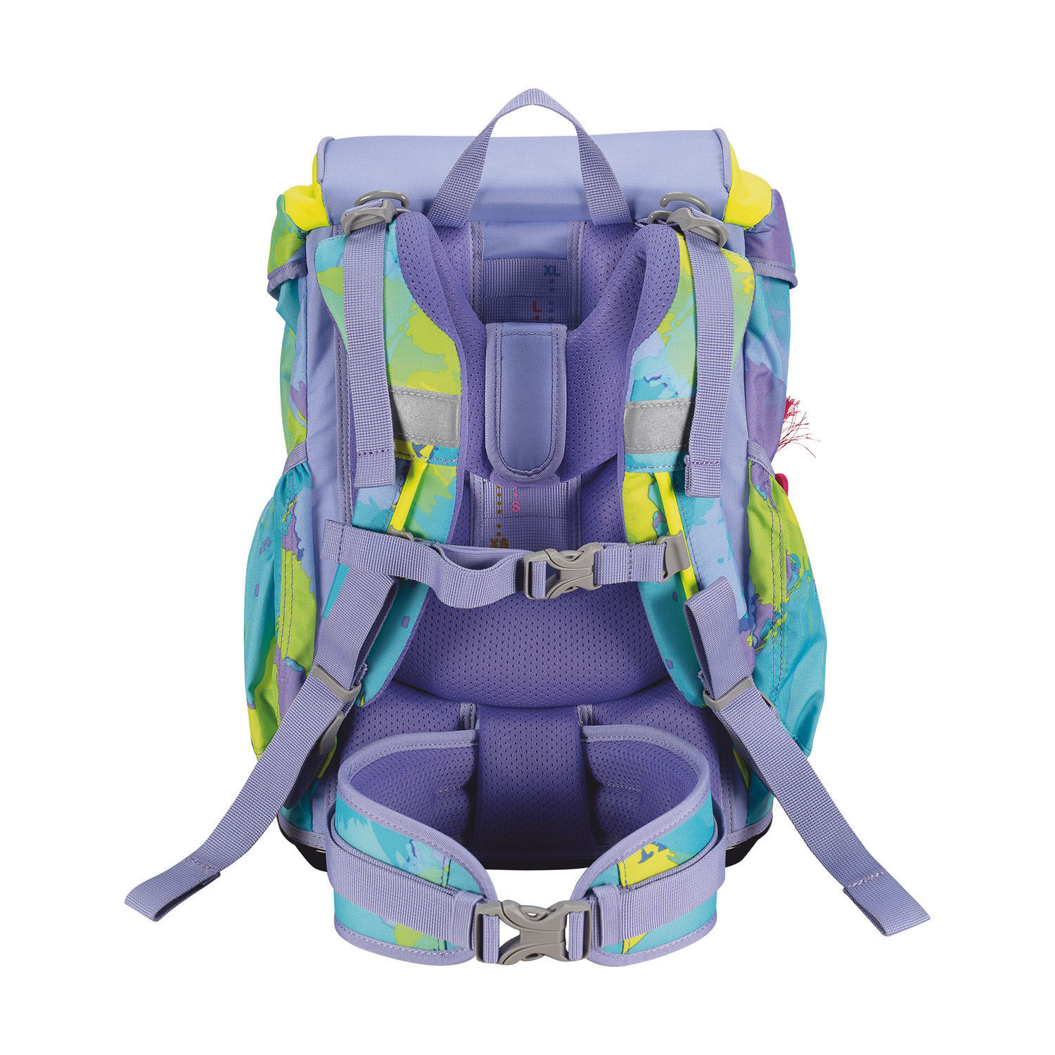 DerDieDas ErgoFlex Schulrucksack-Set 5-teilig mit Sportbeutel Hippie Hair