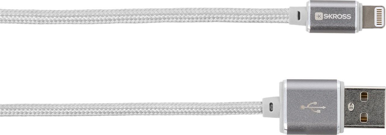 SKROSS Charge'n Sync Lightning Connector - Steel Line silber
