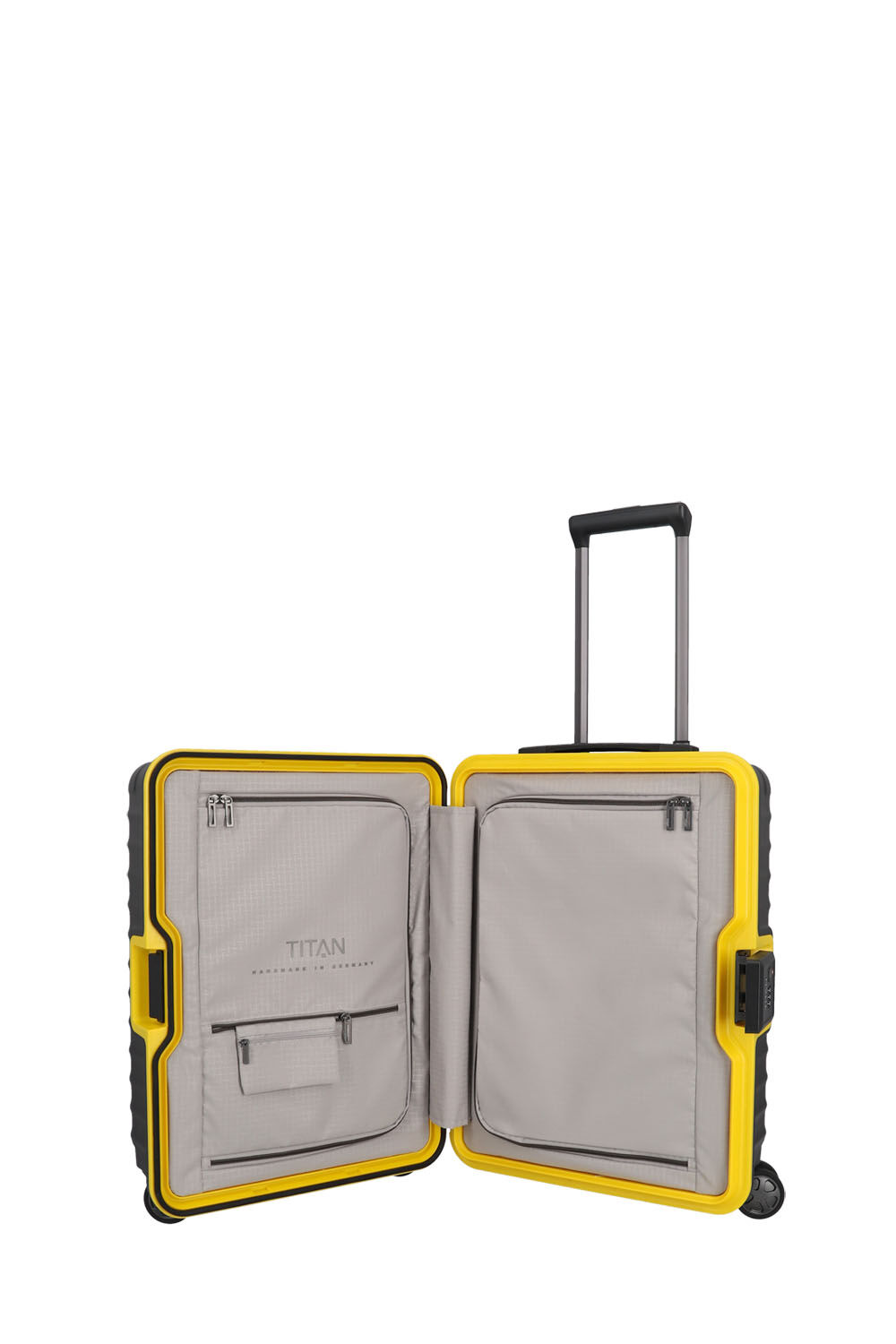 TITAN Litron Frame BVB-Edition 4-Rollen-Kabinentrolley 55 cm + Gratis Hotelgutschein Schwarz/gelb TITAN Litron Frame BVB-Edition 4-Rollen-Kabinentrolley 55 cm + Gratis Hotelgutschein Schwarz/gelb