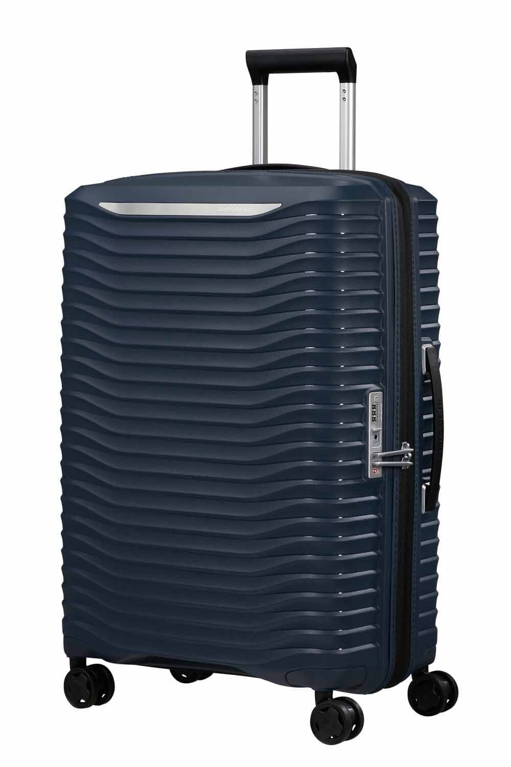 Samsonite Upscape Trolley mit 4 Rollen erweiterbar 68cm + GRATIS HOTELGUTSCHEIN Blue Nights