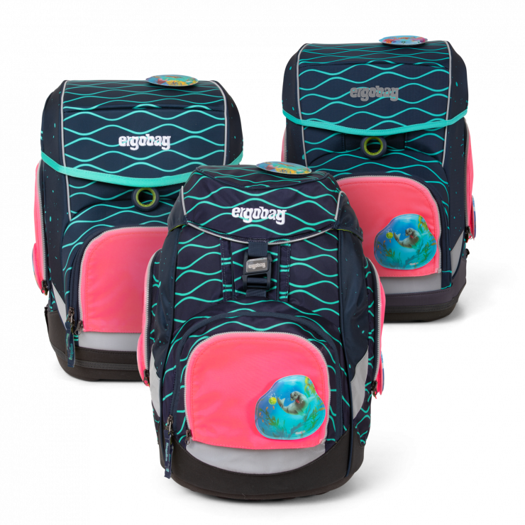 ergobag Schulzubehör Zip-Set FLUO, 3-tlg. ab 2019 Pink