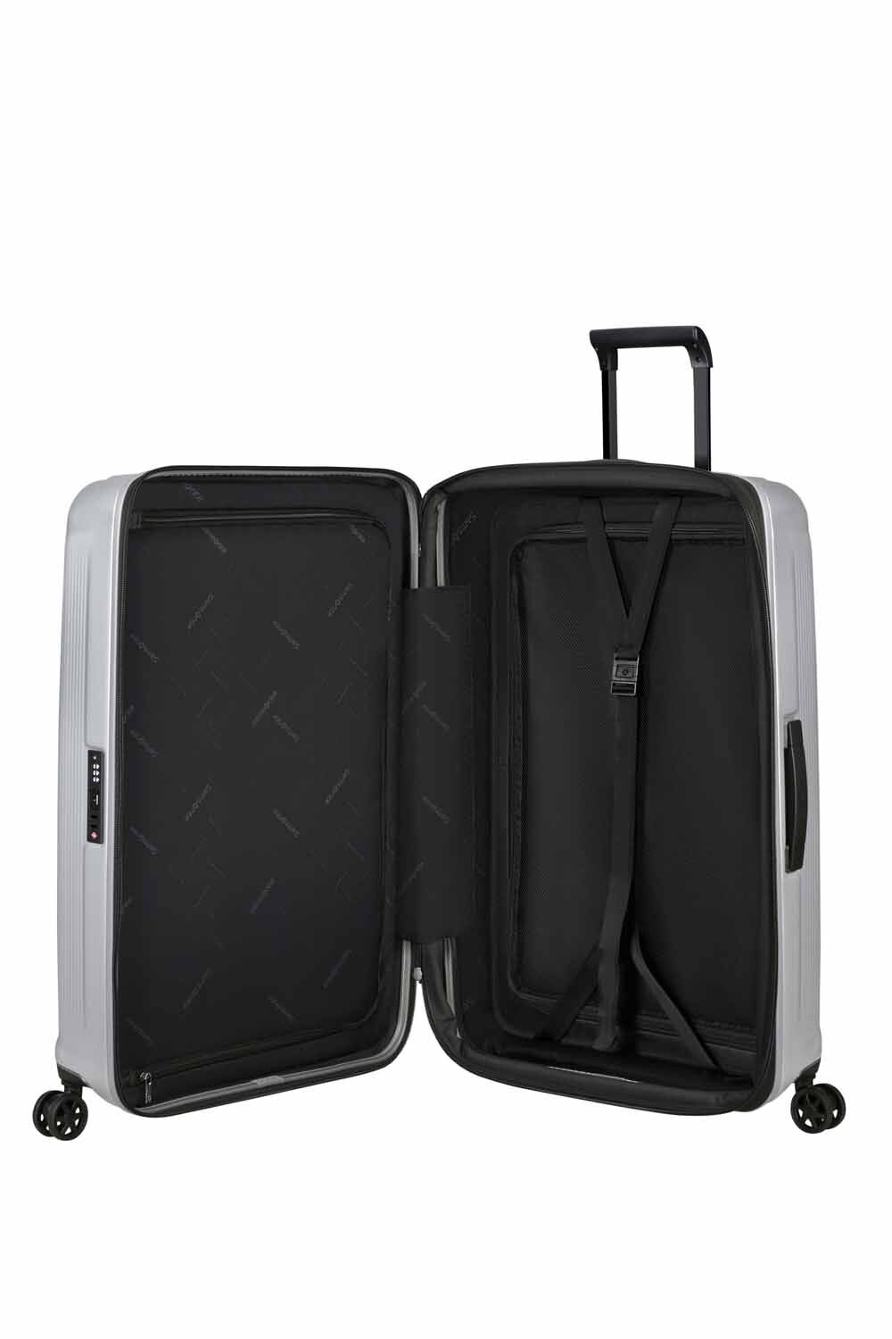 Samsonite Nuon Trolley mit 4 Rollen erweiterbar 81cm + GRATIS HOTELGUTSCHEIN Matt Silver Samsonite Nuon Trolley mit 4 Rollen erweiterbar 81cm + GRATIS HOTELGUTSCHEIN Matt Silver