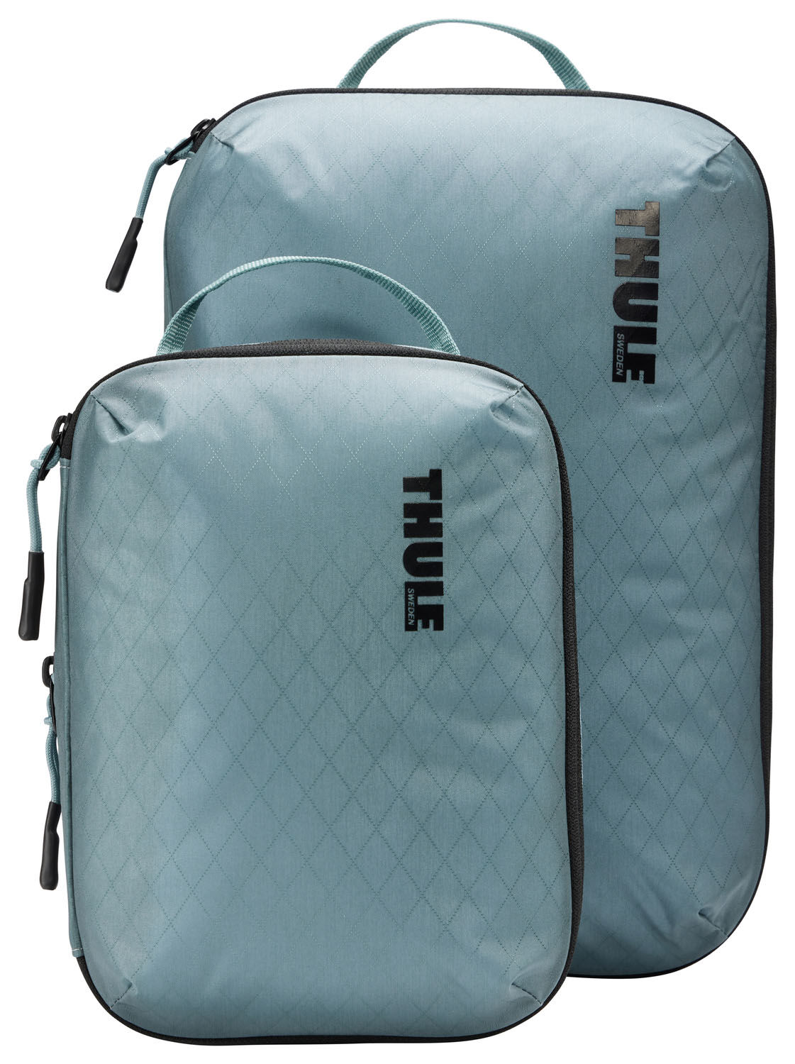 THULE Packing Cube Compression Set: Small + Medium Pond Gray