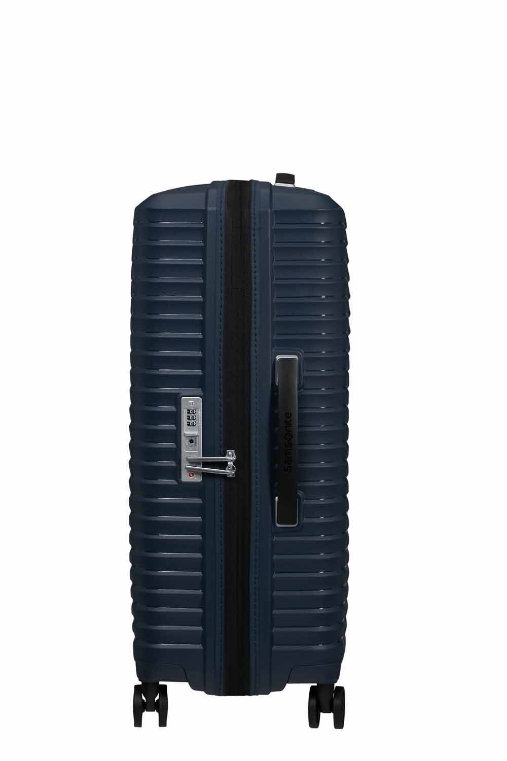 Samsonite Upscape Trolley mit 4 Rollen erweiterbar 68cm + GRATIS HOTELGUTSCHEIN Blue Nights