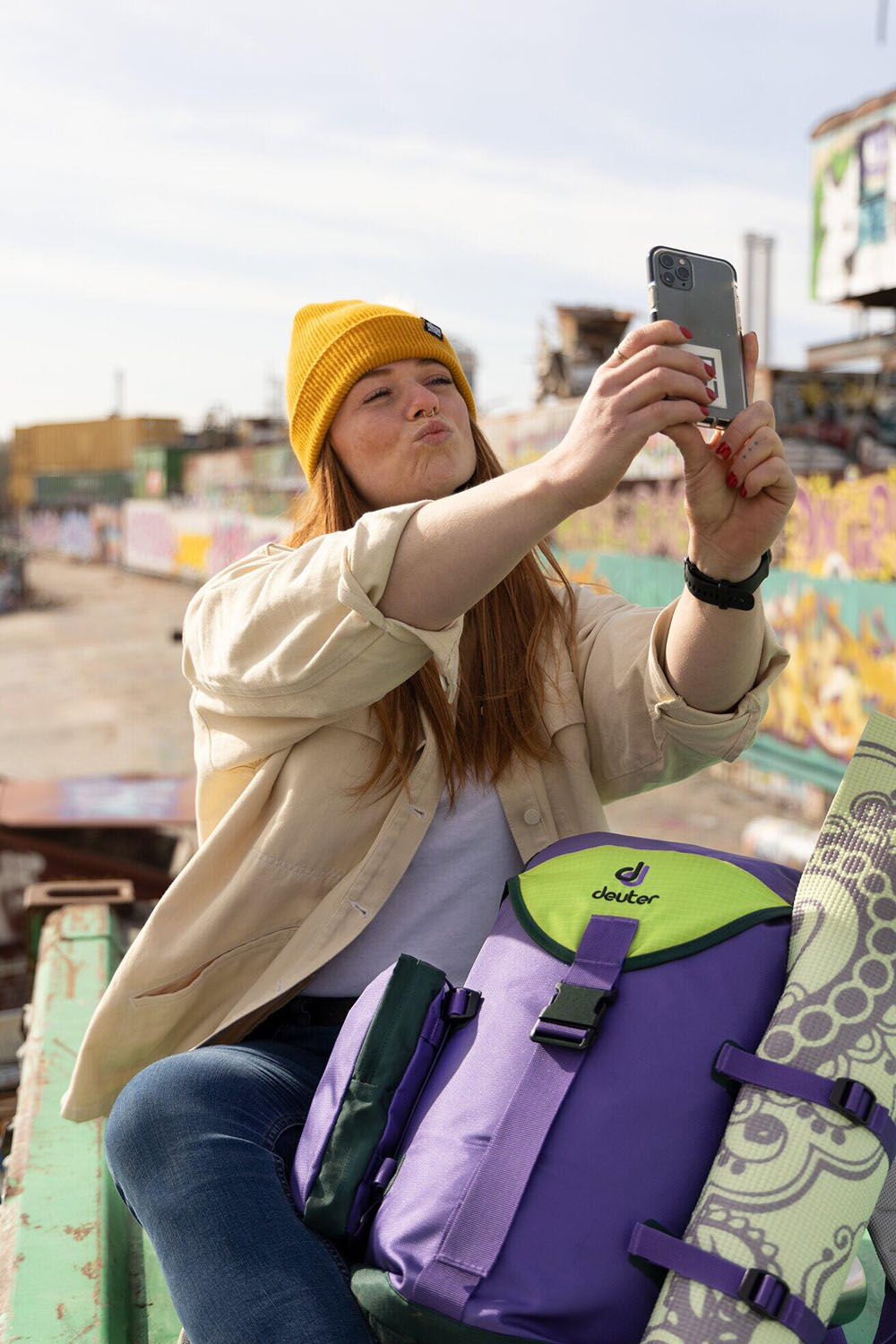 Deuter Lake Placid Lifestyle Rucksack violet-citrus