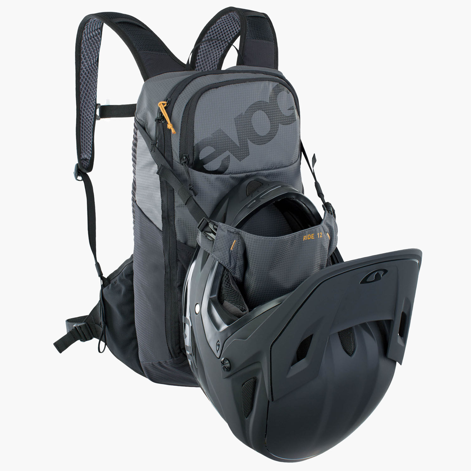 evoc RIDE 12 Bike-Backpack Carbon Grey - Black