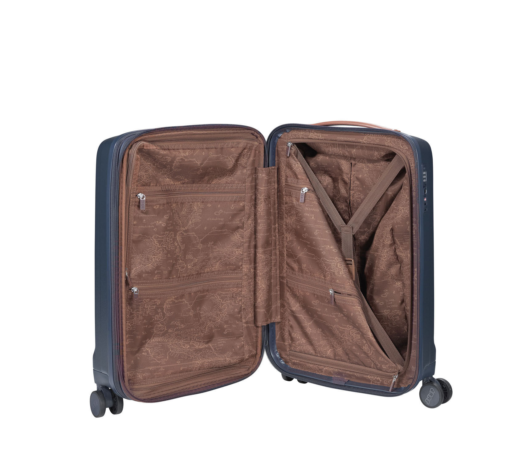 JUMP Uppsala Rigide Universal Kabinenkoffer 4-Rad 55cm erweiterbar Mousse