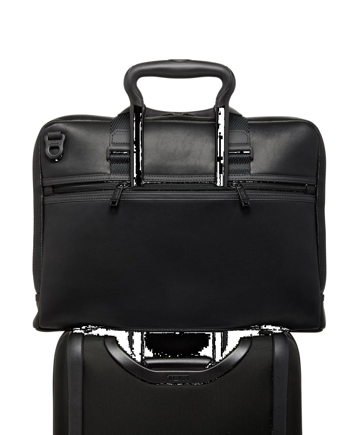 Tumi Alpha Bravo Academy Aktentasche aus Leder + GRATIS HOTELGUTSCHEIN Schwarz Tumi Alpha Bravo Academy Aktentasche aus Leder + GRATIS HOTELGUTSCHEIN Schwarz