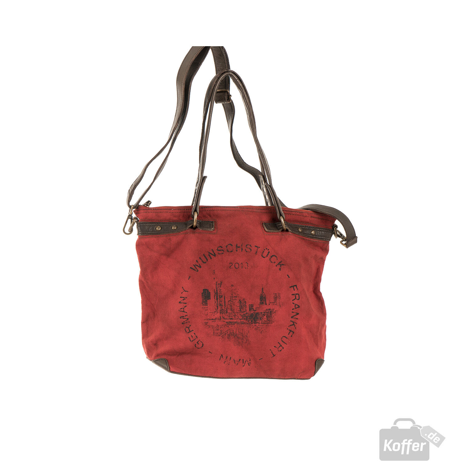 Wunschstück Tote Sangha *mit Frankfurt-Print* red Wunschstück Tote Sangha *mit Frankfurt-Print* red