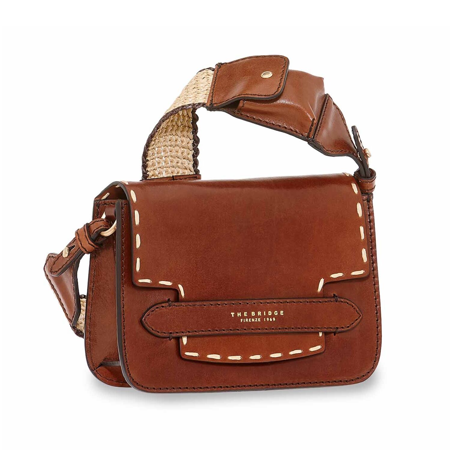 The Bridge Lucrezia WOW Schultertasche 0419237Q Braun/Gold
