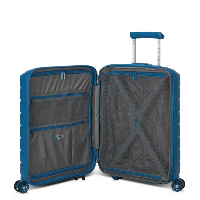 Roncato B-Flying Kabinentrolley, erweiterbar 55cm denim