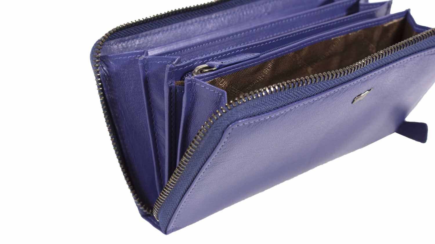 Braun Büffel ANNA RFID RV-Geldbörse 16CS saphir