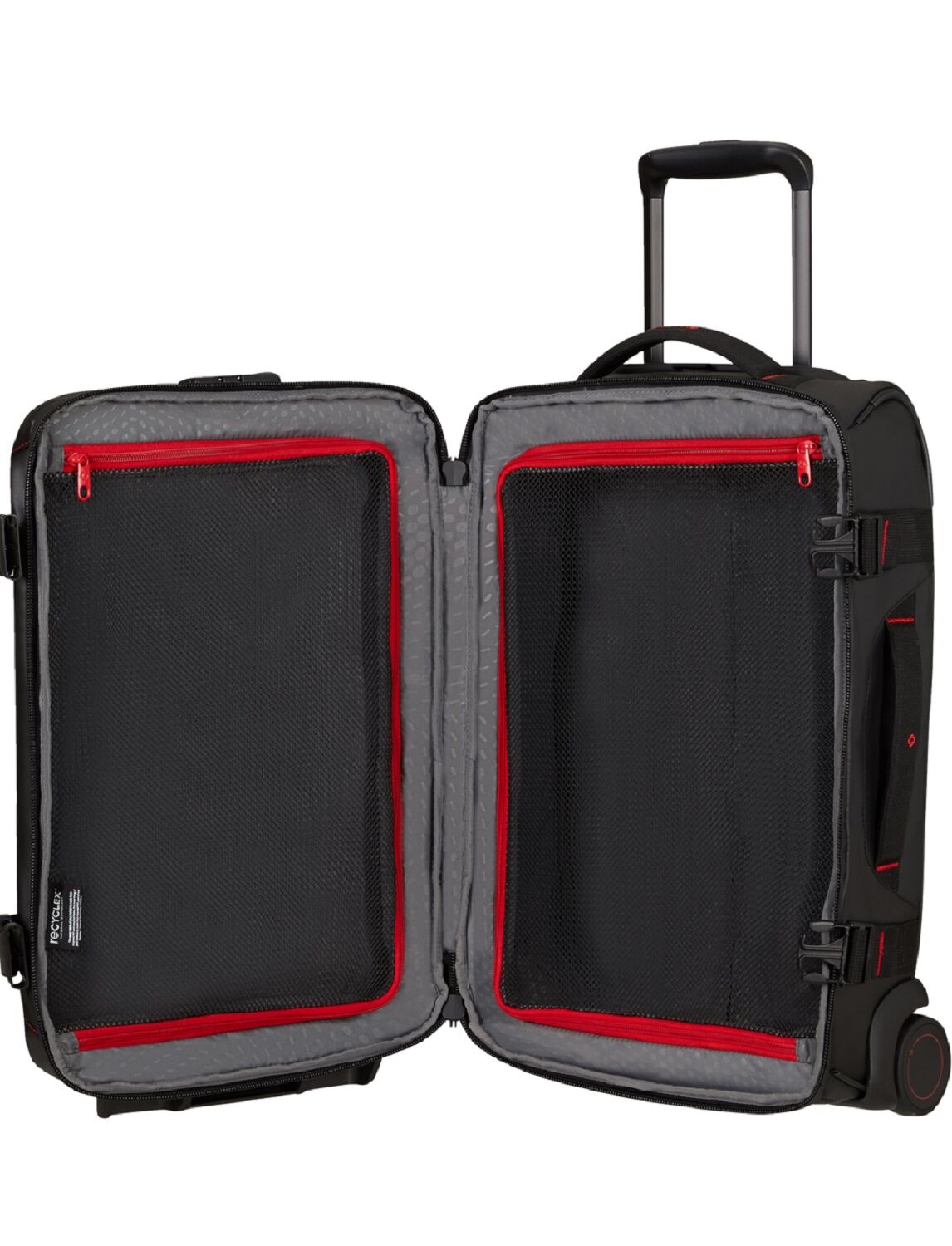 Samsonite Ecodiver Reisetasche mit Rollen & Doppelrahmen 55cm + GRATIS HOTELGUTSCHEIN Schwarz