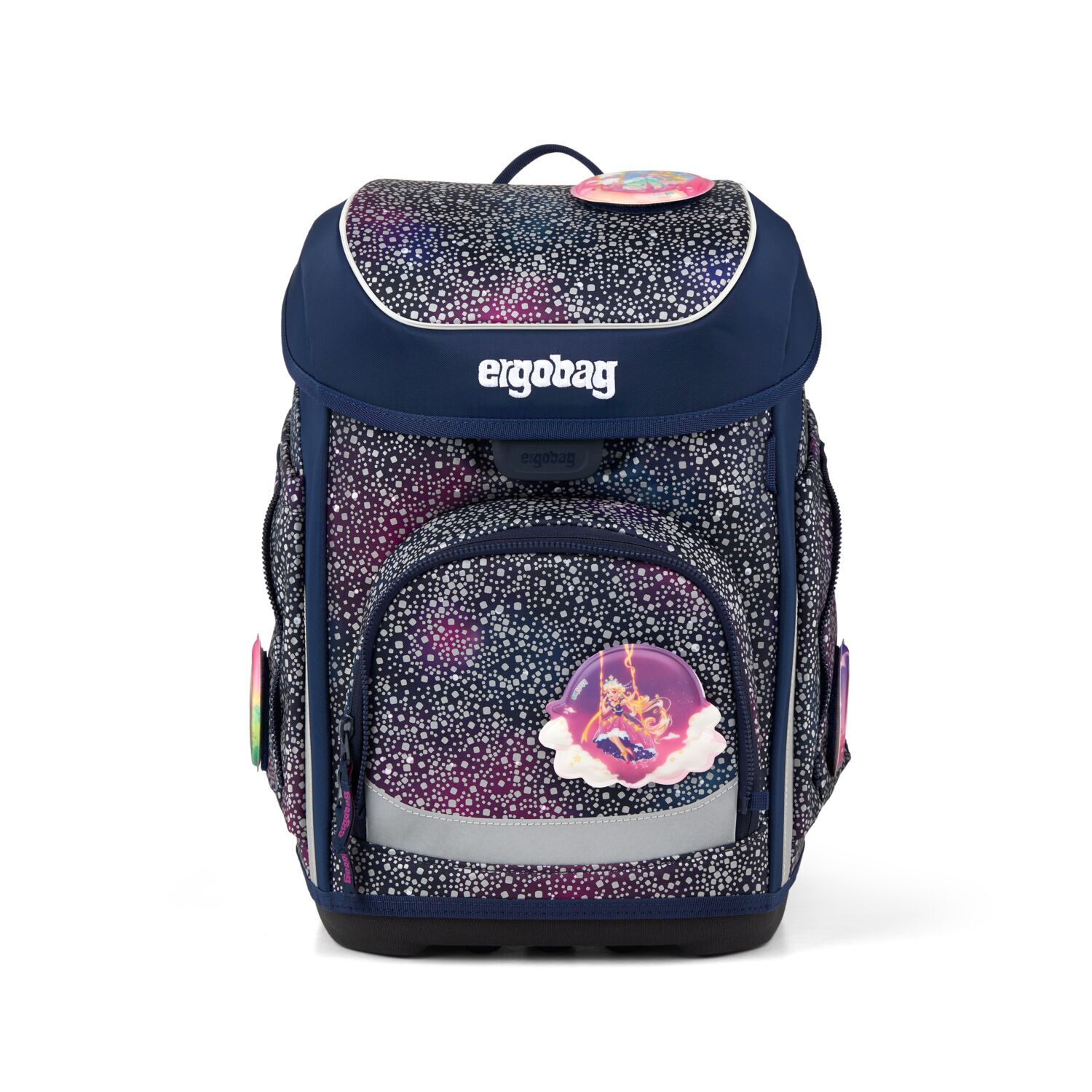 ergobag cubo Schulranzen, 5-teiliges Set, Kollektion 2026 Bärlaxy Reflex