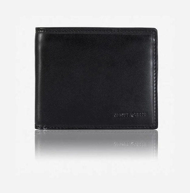 Jekyll & Hide Bifold Geldbörse mit Münzfach aus Leder Black