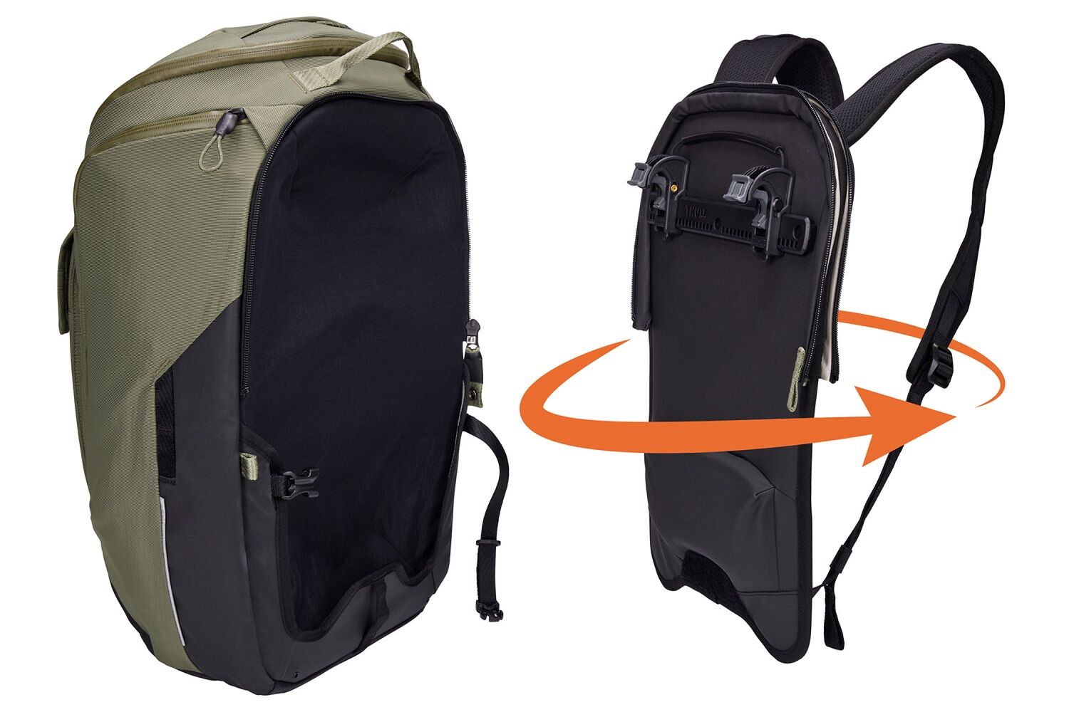 THULE Paramount Fahrradpacktasche und Rucksack 26L Soft Green