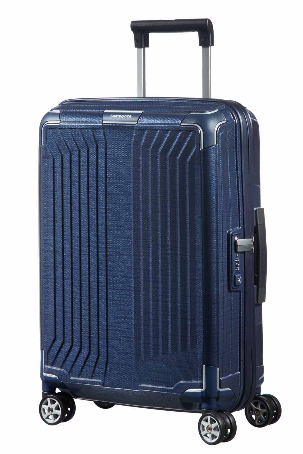 Samsonite Lite-Box Cabin Trolley mit 4 Rollen 55cm Deep blue