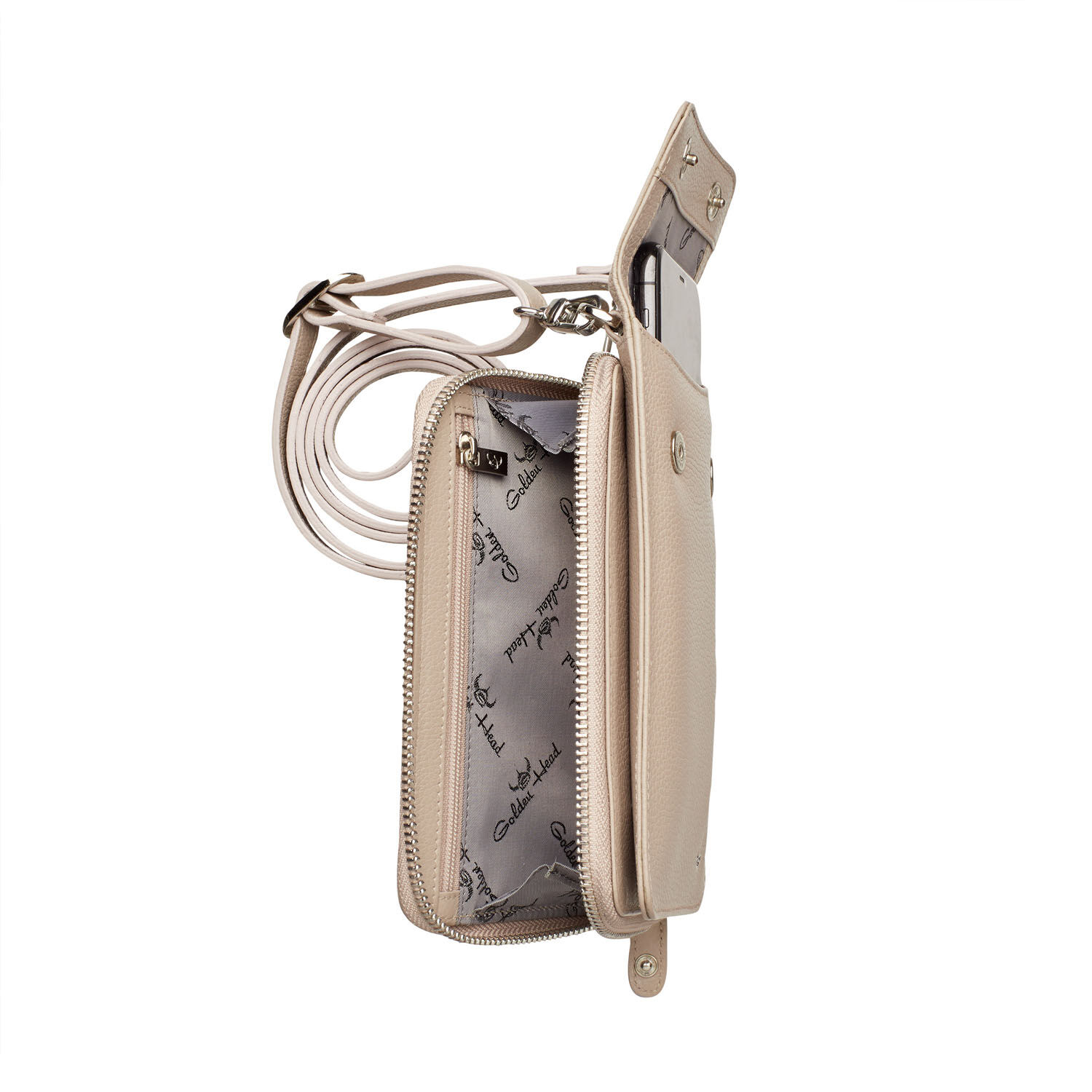 Golden Head Palma Handy-Umhängetasche RFID Protect taupe Golden Head Palma Handy-Umhängetasche RFID Protect taupe