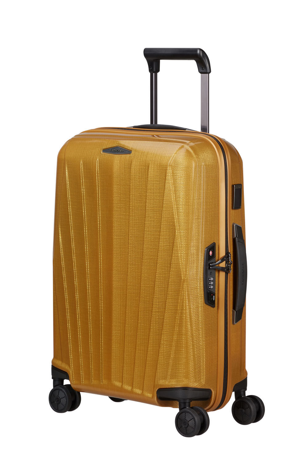 Samsonite Major-Lite Trolley mit 4 Rollen erweiterbar 55cm + GRATIS HOTELGUTSCHEIN Saffron Yellow