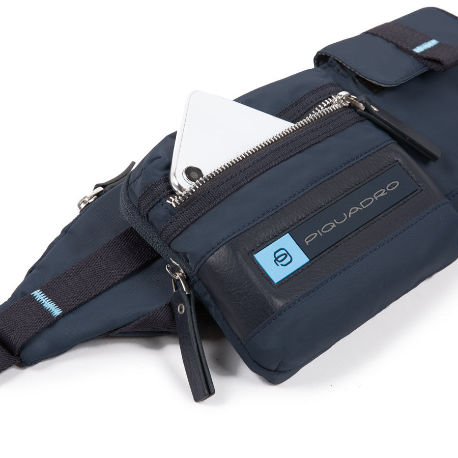 Piquadro PQ-Bios Gürteltasche mit ausnehmbarem Utility-Taschen Ultramarinblau Piquadro PQ-Bios Gürteltasche mit ausnehmbarem Utility-Taschen Ultramarinblau