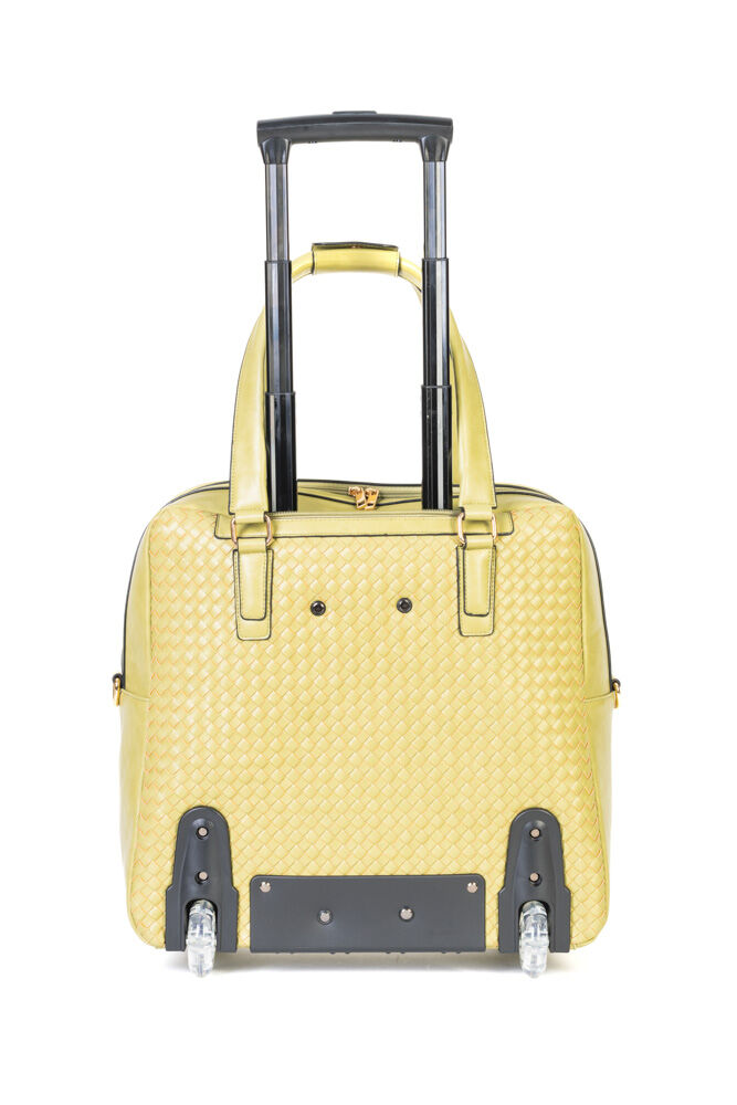Olivia Lauren Sofia Trolley-Tasche mit 2-Rollen Olivgrün