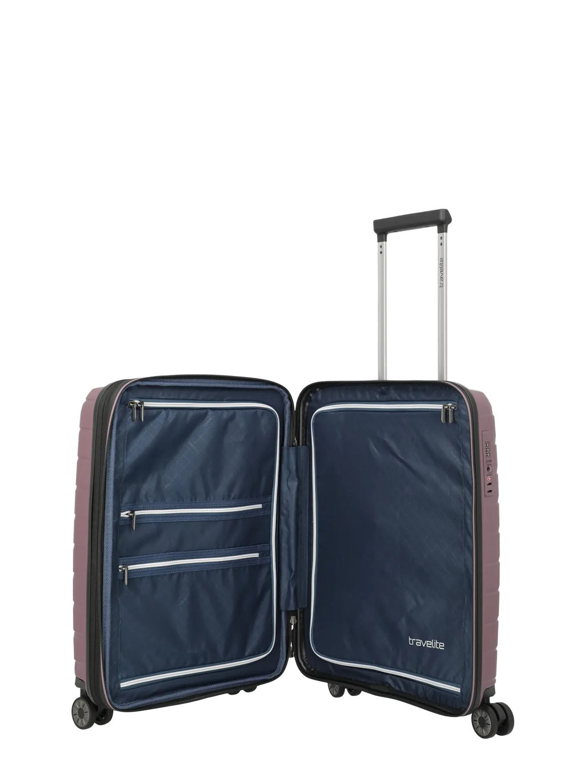Travelite Air Base Trolley S 4-Rollen, erweiterbar Flieder