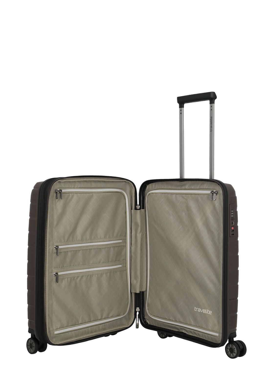 Travelite Air Base Trolley S 4-Rollen, erweiterbar Coffee