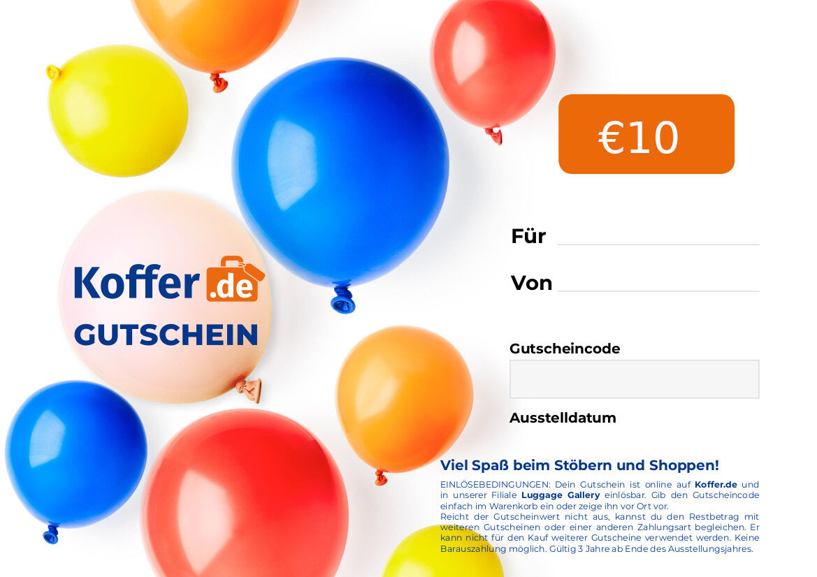 Geschenkgutschein mit Luftballons