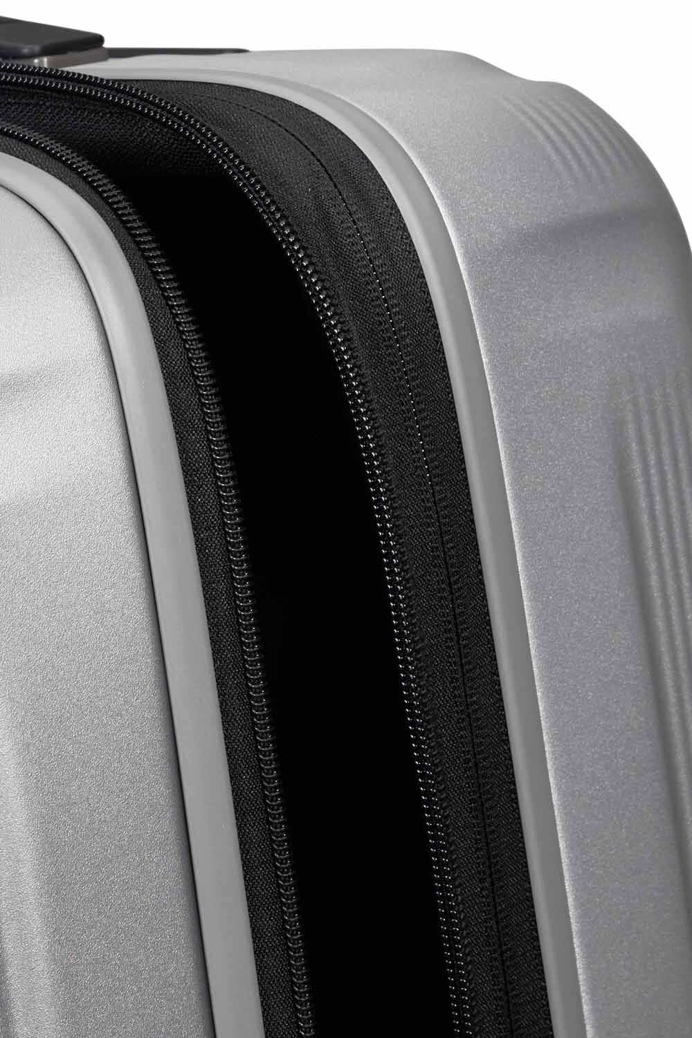 Samsonite Nuon Trolley mit 4 Rollen erweiterbar 69cm + GRATIS HOTELGUTSCHEIN Matt Silver