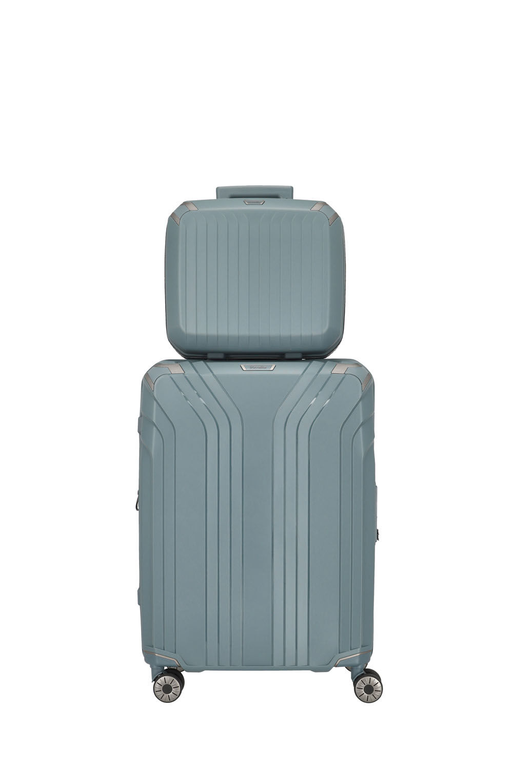 Travelite Elvaa Beautycase mit Tabletfach 10,5" Blaugrau