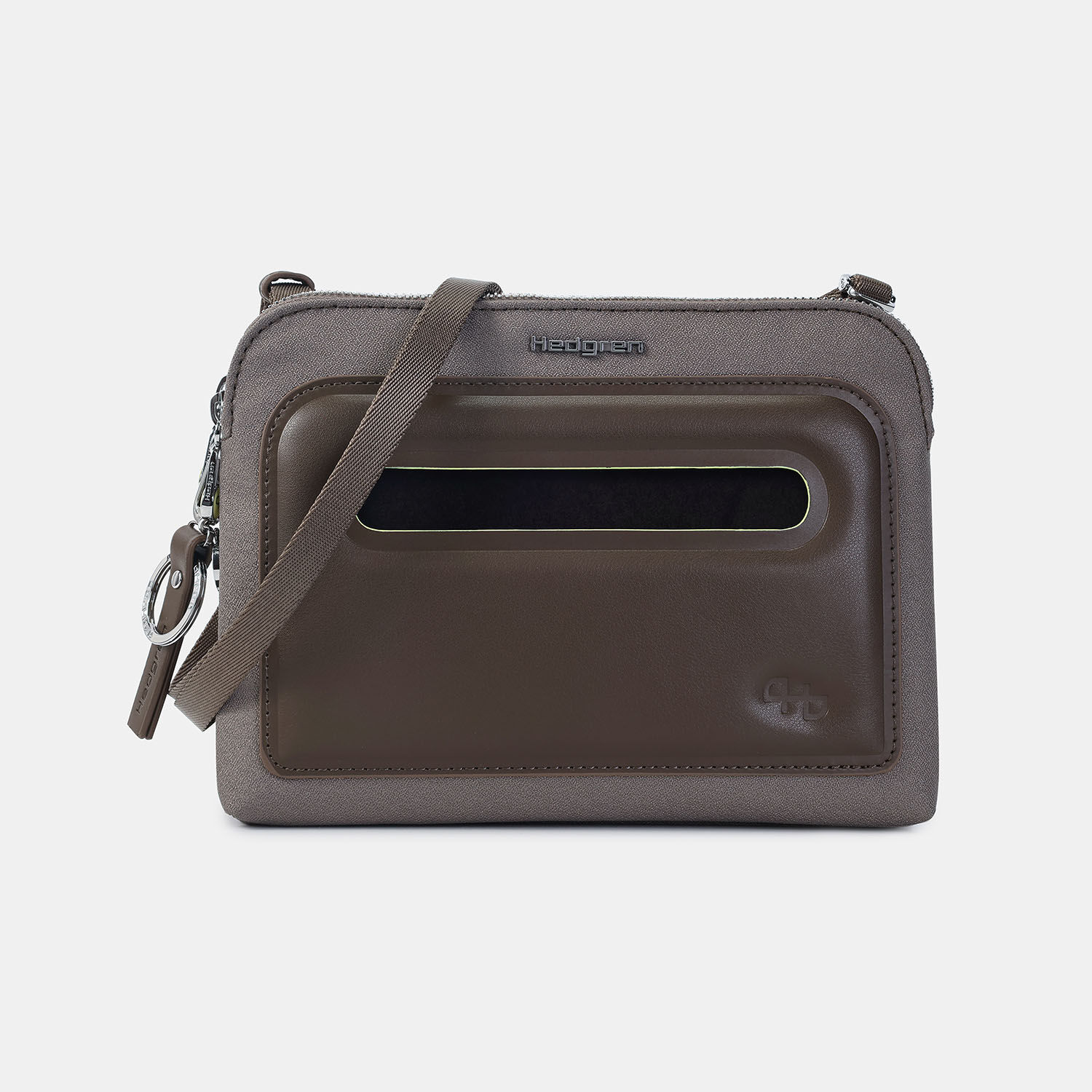 Hedgren Fika DOPPIO Doppelter Crossover + RFID Vintage Taupe