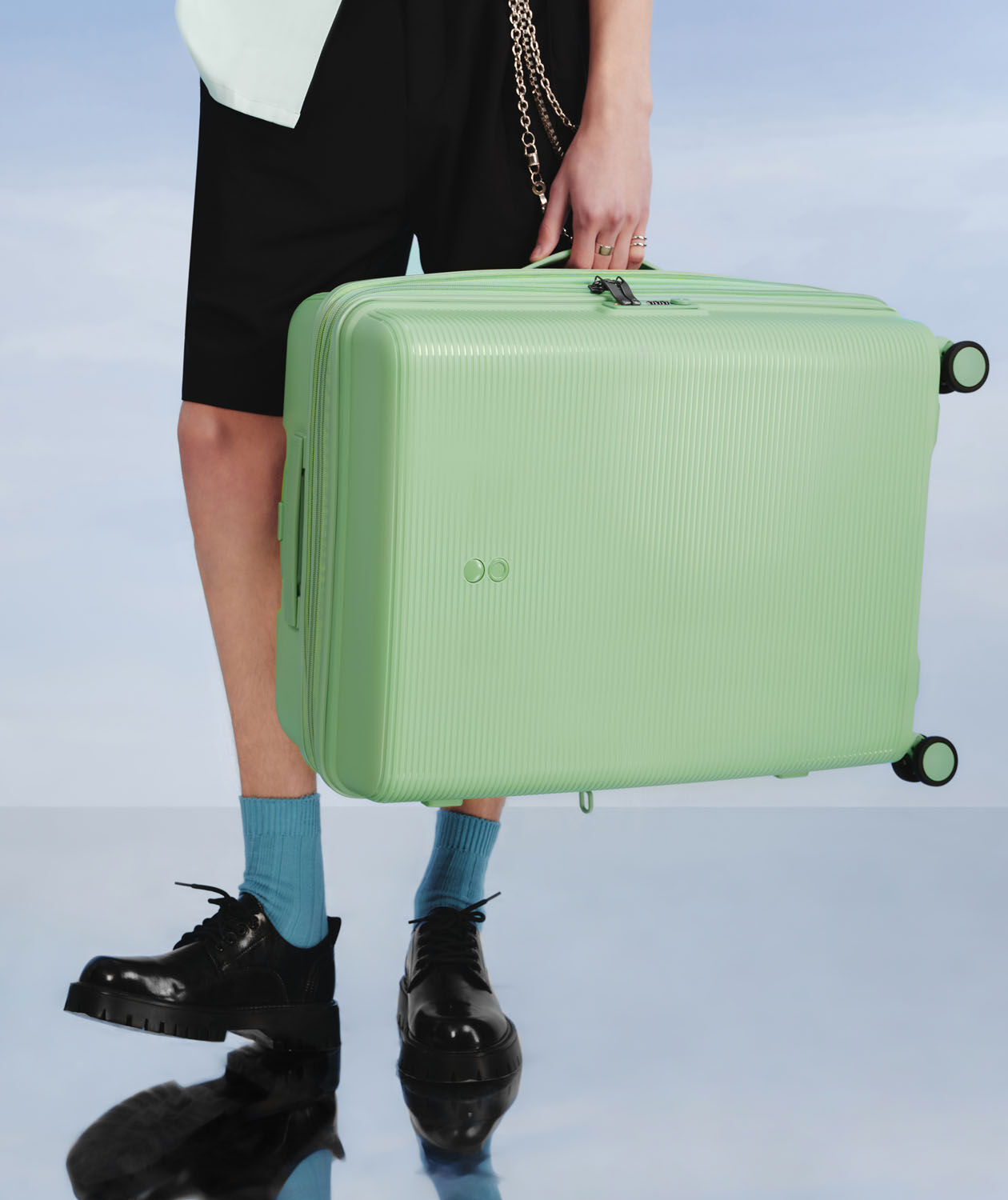 ECHOLAC Forza Koffer S 4-Rollen, erweiterbar Green ECHOLAC Forza Koffer S 4-Rollen, erweiterbar Green