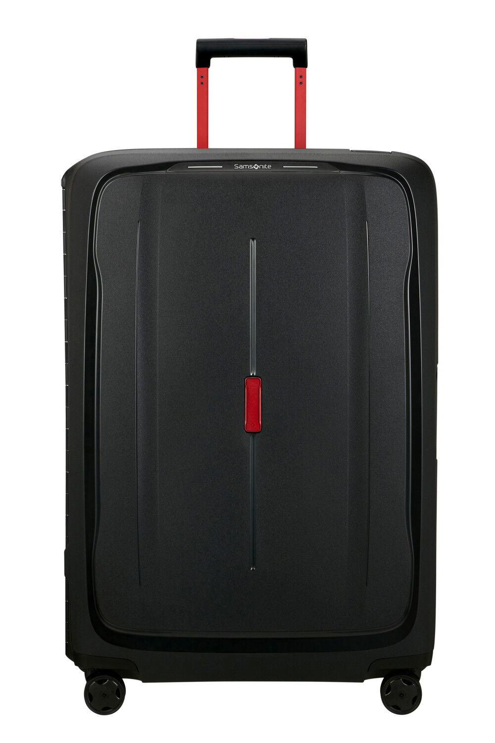 Samsonite Essens Trolley mit 4 Rollen 81cm + GRATIS HOTELGUTSCHEIN Charcoal/Red