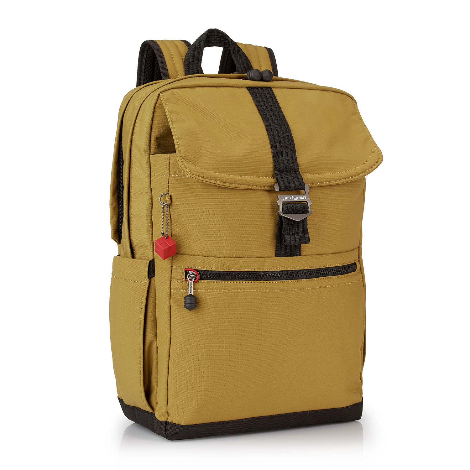 Hedgren Great American Heritage CANYON Square Backpack RFID 15,6" Mustard Olive
