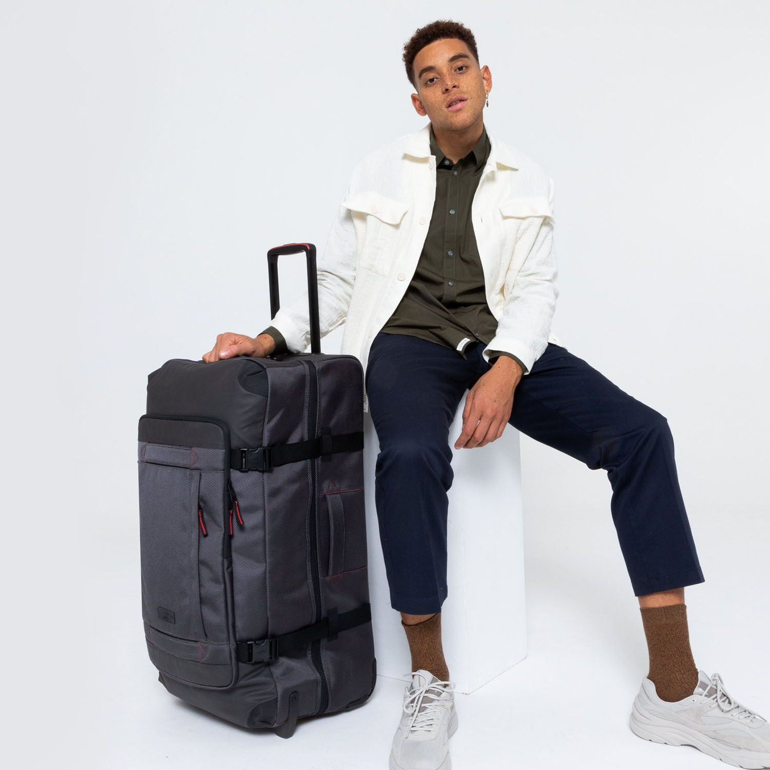 Eastpak Tranverz Reisetrolley L 2-Rollen CNNCT Accent Grey