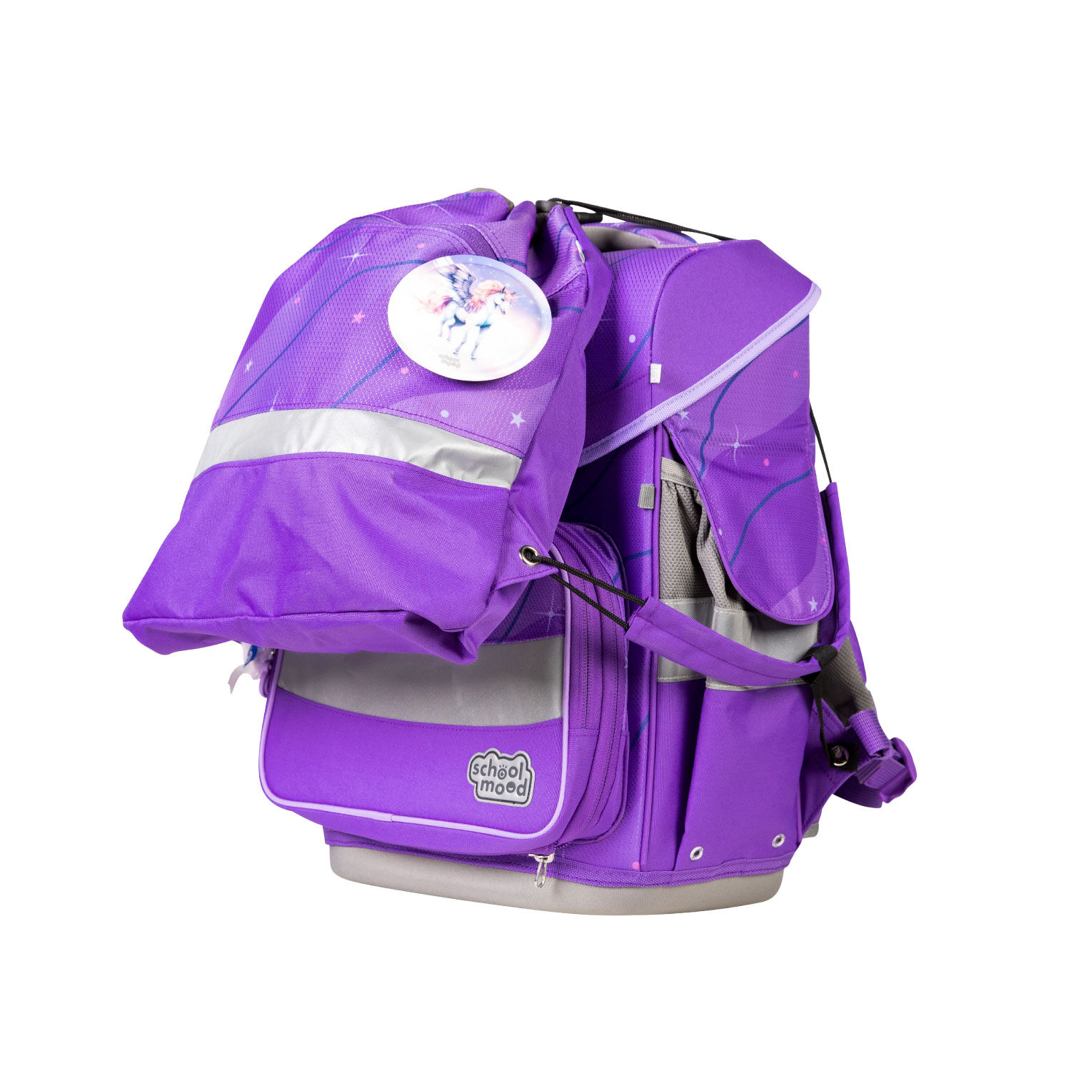 School-Mood Timeless Pro 7-tlg. Schulranzenset Marie (Pegasus)