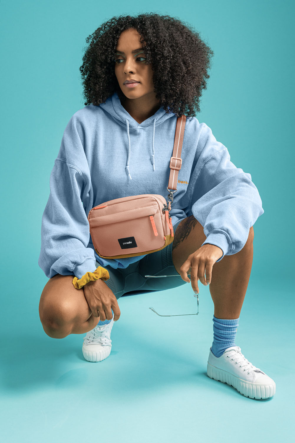 pacsafe GO Anti-Theft Crossbody Bag Rose