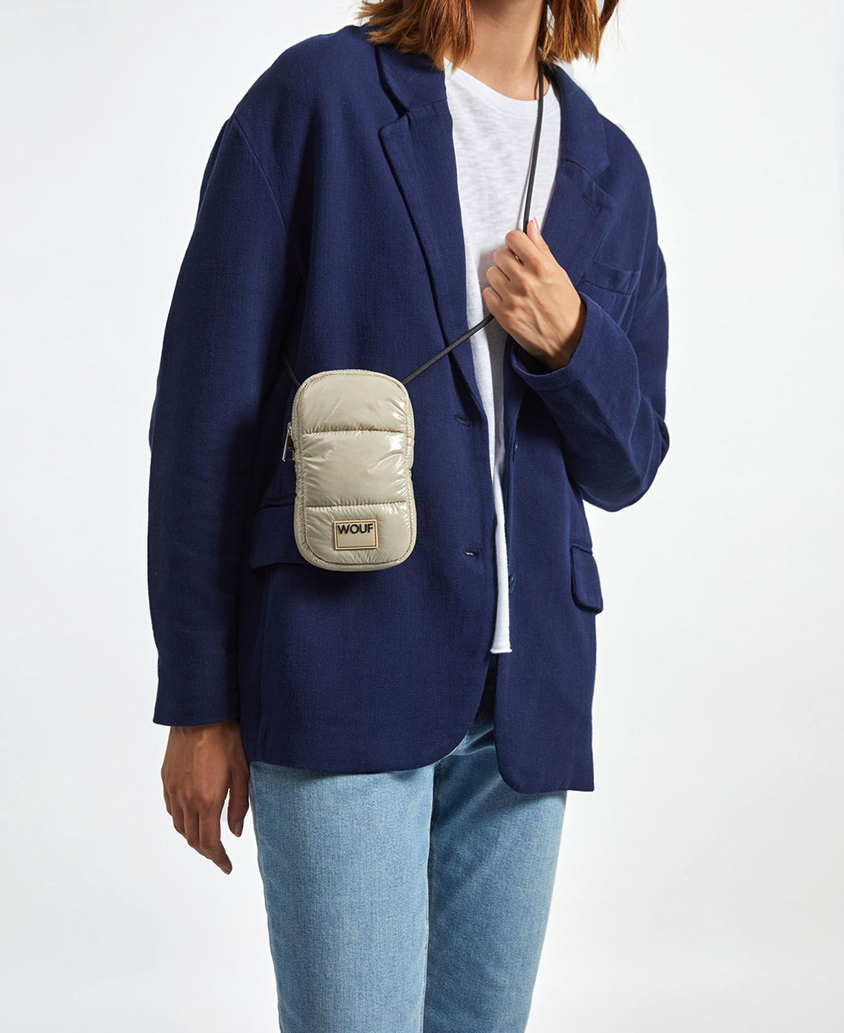 Wouf Quilted Collection Crossbody Phone Bag -Glossy Air Wouf Quilted Collection Crossbody Phone Bag -Glossy Air