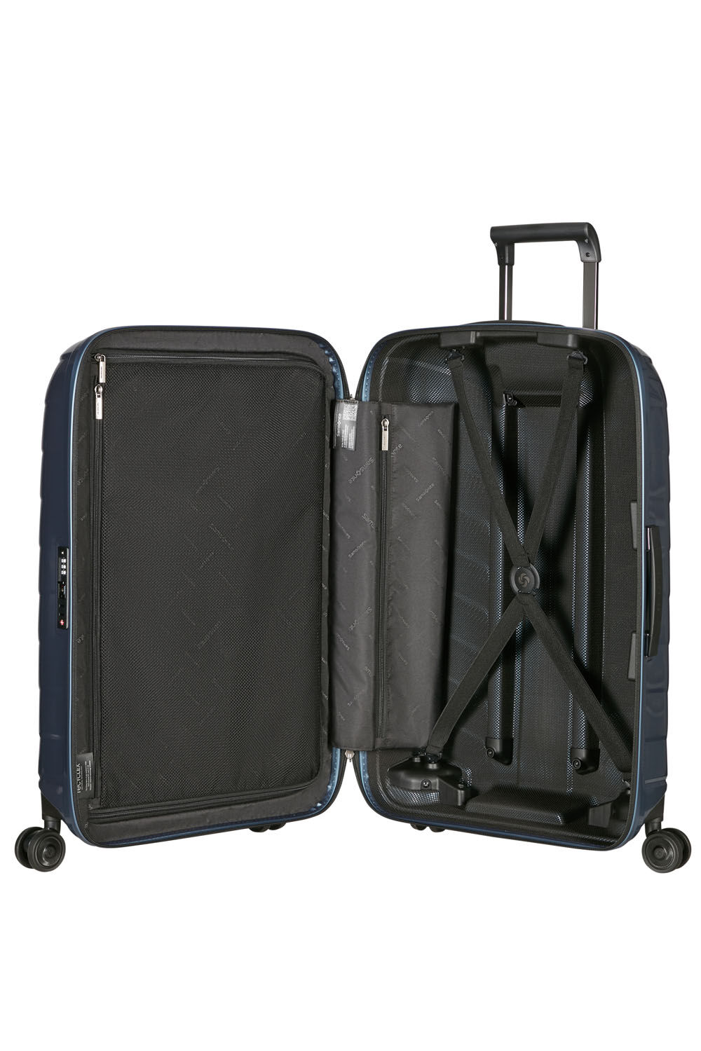 Samsonite Attrix Trolley mit 4 Rollen 69cm Steel Blue Samsonite Attrix Trolley mit 4 Rollen 69cm Steel Blue