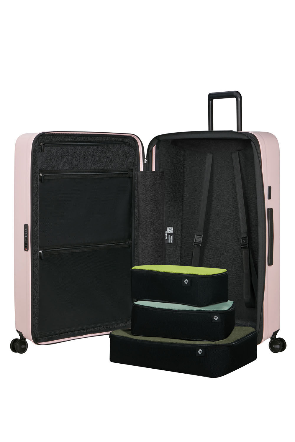 Samsonite Restackd Trolley mit 4 Rollen erweiterbar 81cm + GRATIS HOTELGUTSCHEIN Rose Samsonite Restackd Trolley mit 4 Rollen erweiterbar 81cm + GRATIS HOTELGUTSCHEIN Rose