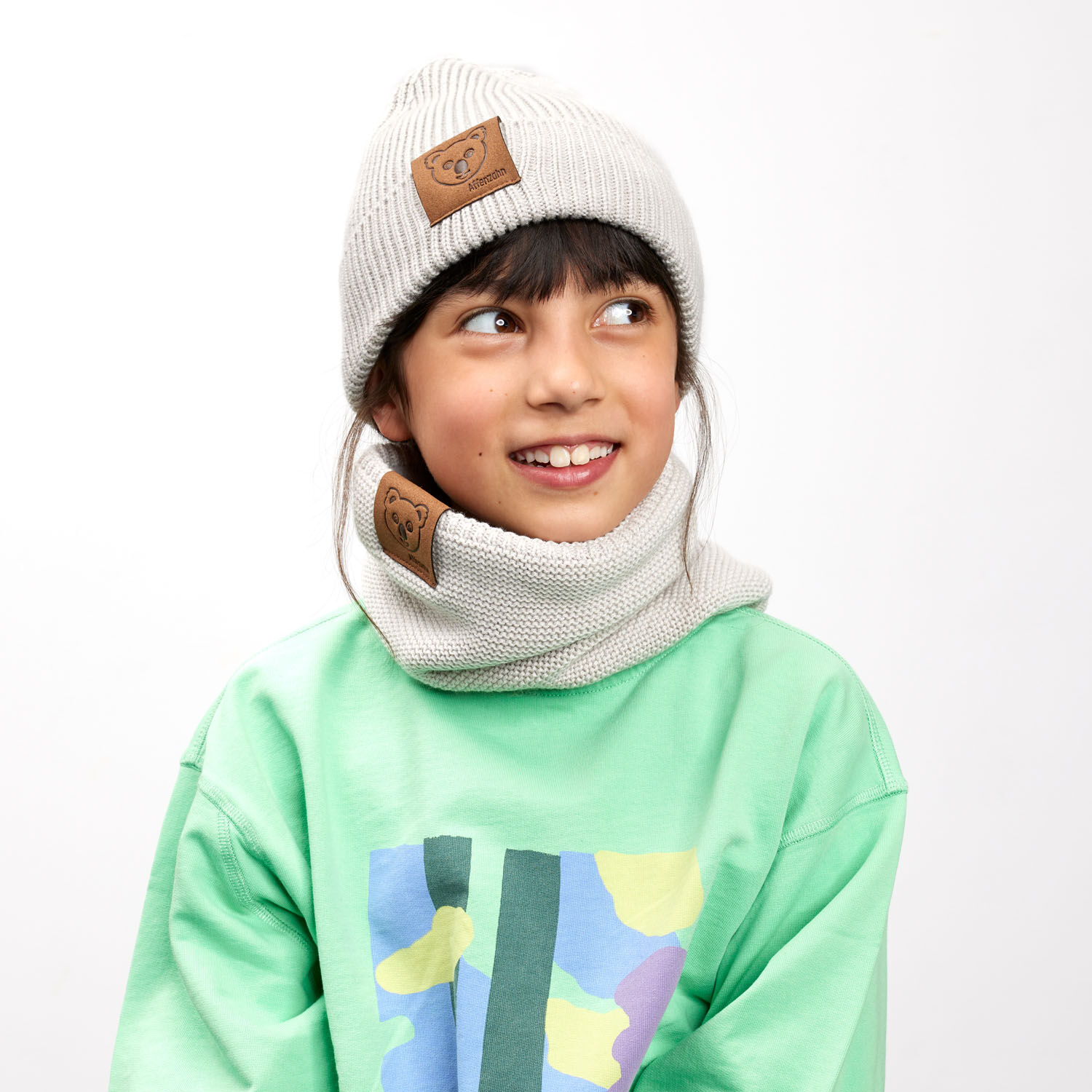 Affenzahn Winter Kinderschal "Koala" Grau Affenzahn Winter Kinderschal "Koala" Grau