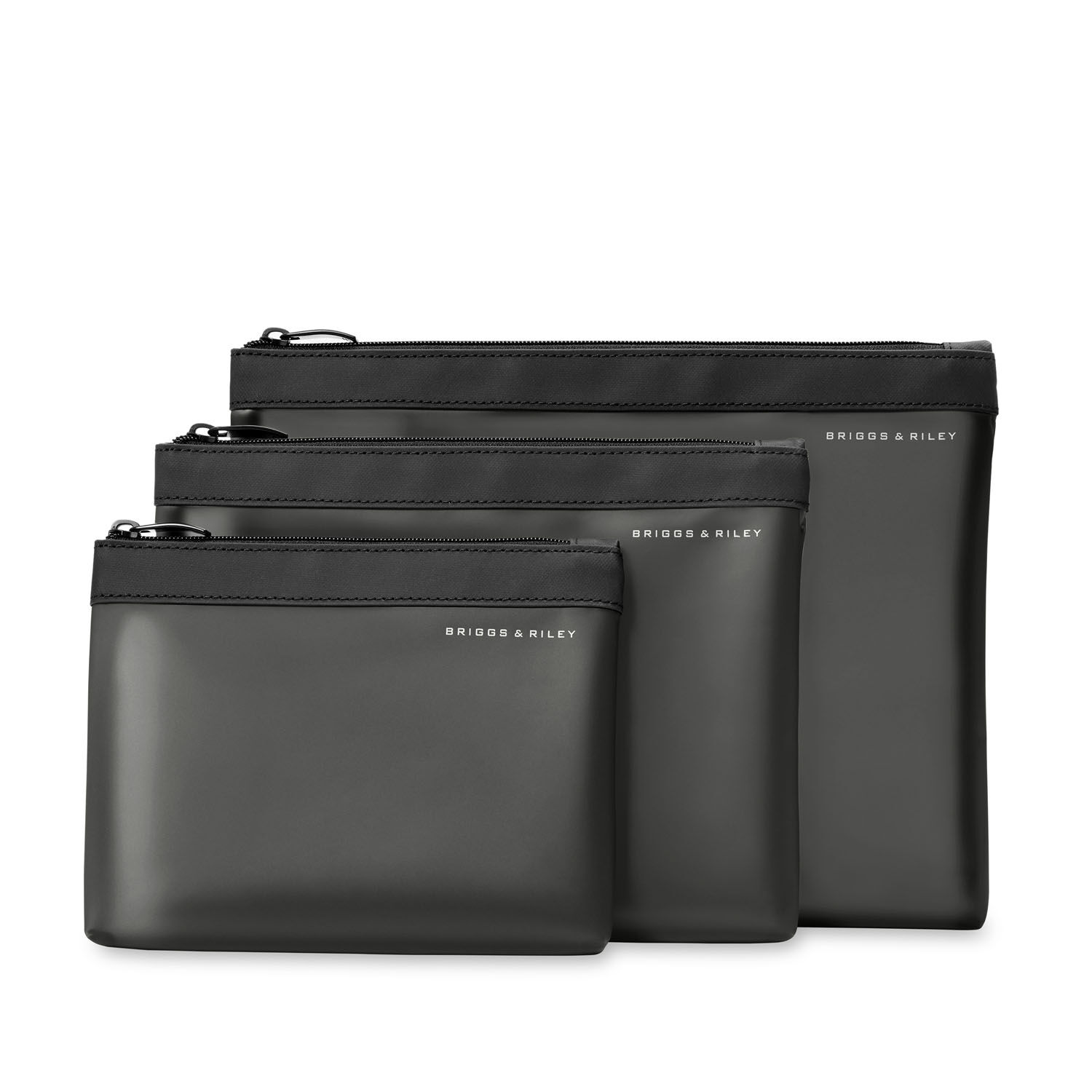 Briggs & Riley Travel Essentials Translucent Pouch 3-teilige-Set Black Briggs & Riley Travel Essentials Translucent Pouch 3-teilige-Set Black