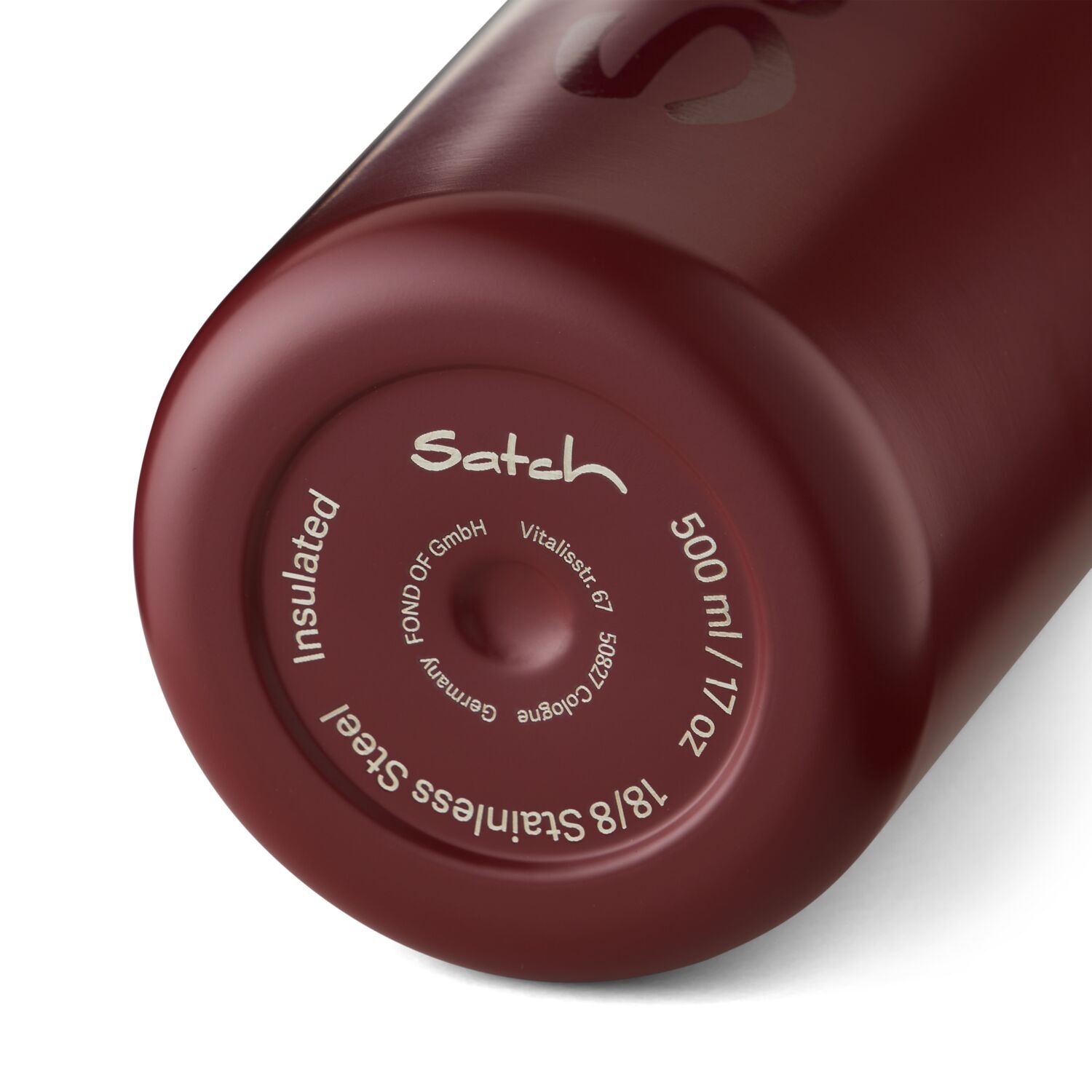 satch Schulzubehör Edelstahl-Trinkflasche 500ml Berry