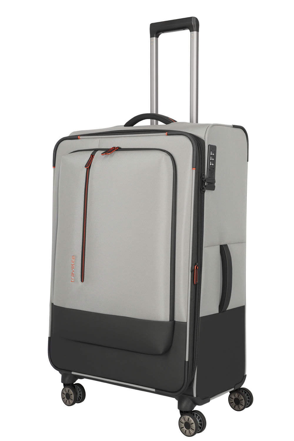 Travelite Crosslite Trolley L 4-Rollen erweiterbar Natur