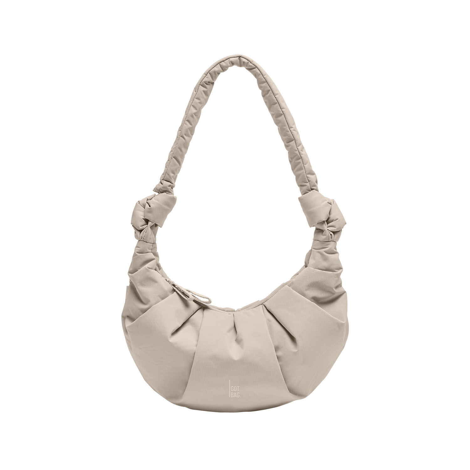 GOT BAG PLEAT MOON BAG SMALL, monochrome scallop