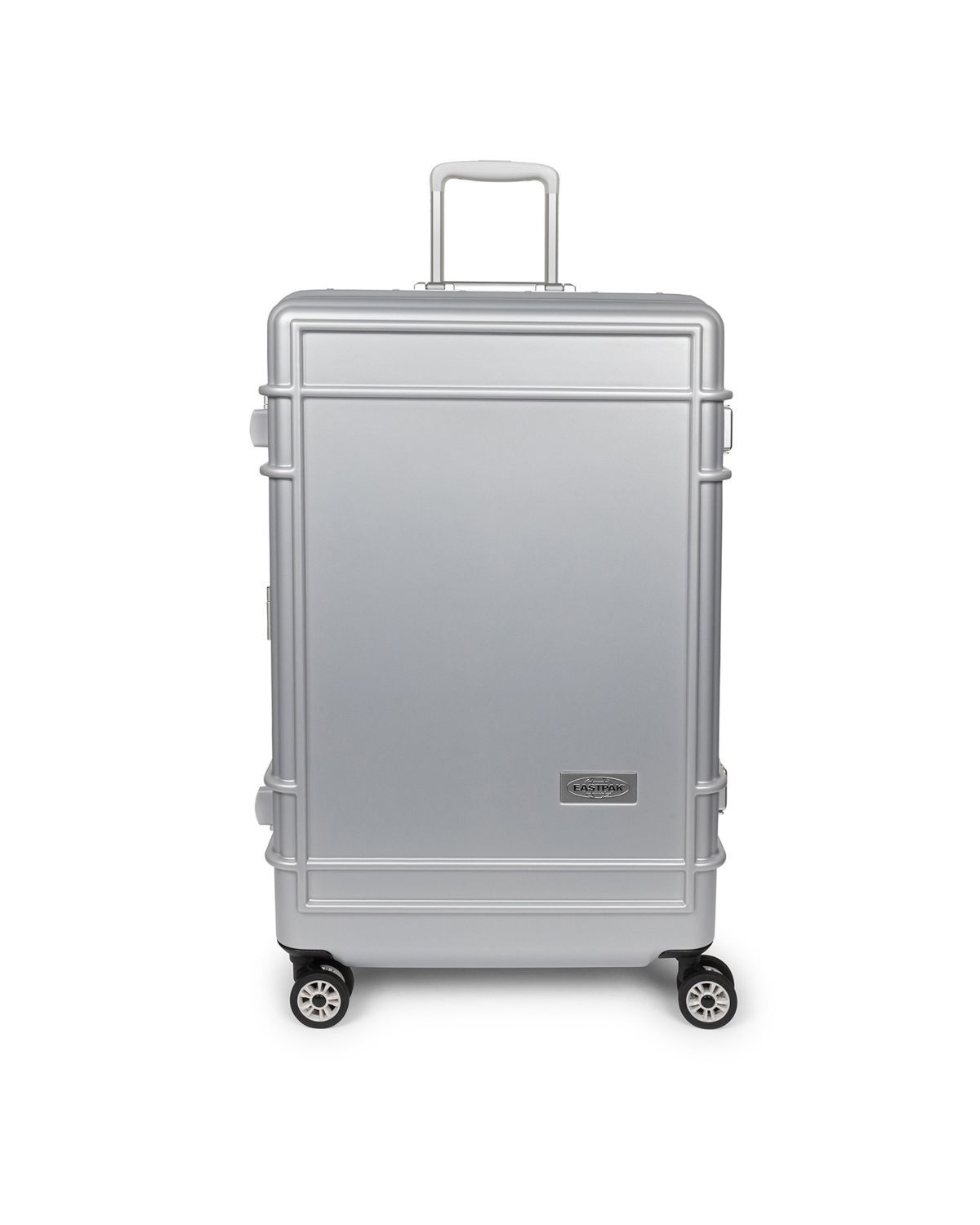 Eastpak RESIST'R CASE L Robuster Hartschalen-Trolley, Authentic Original Metal Silver