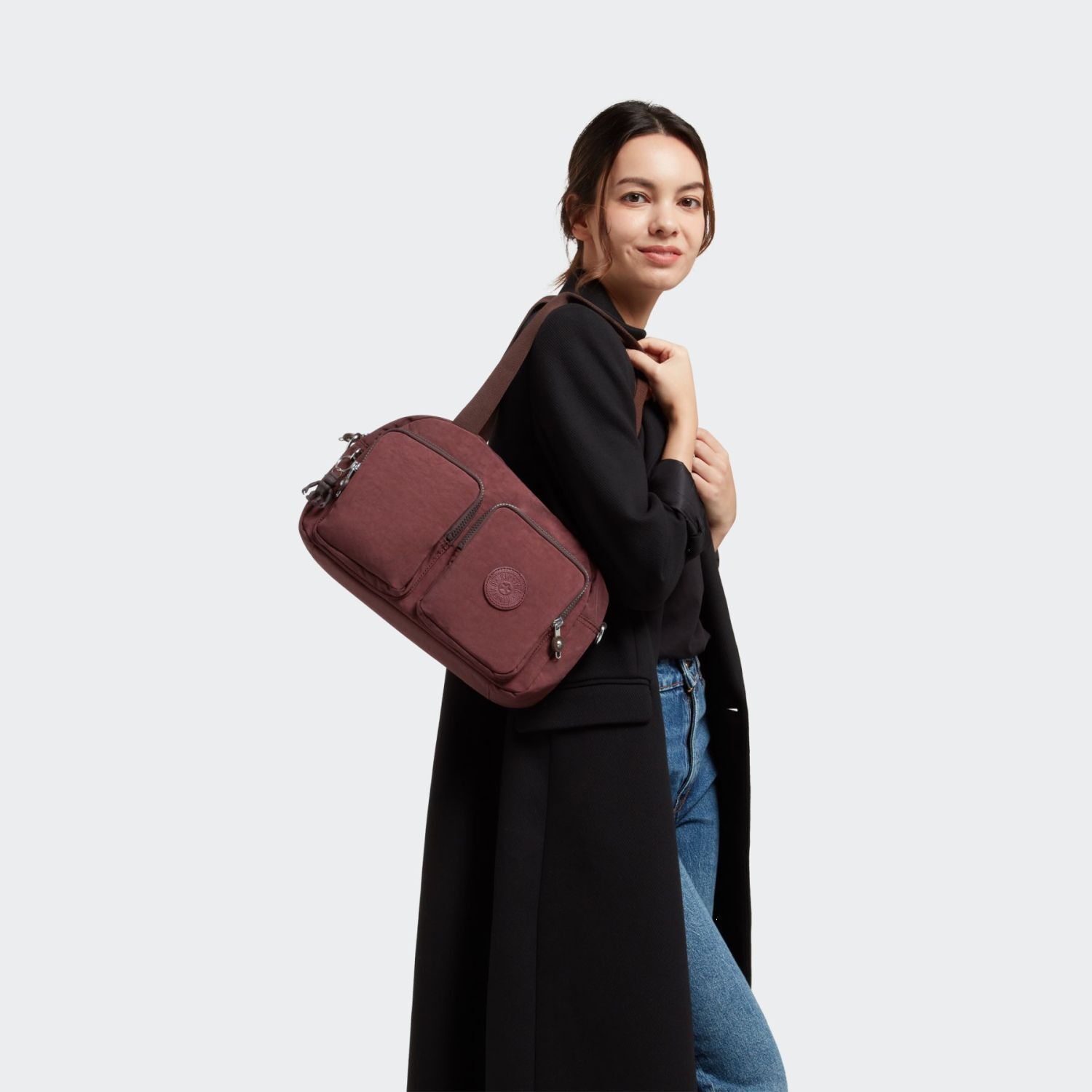 Kipling COOL DEFEA Mittelgroße Umhängetasche Mahogany