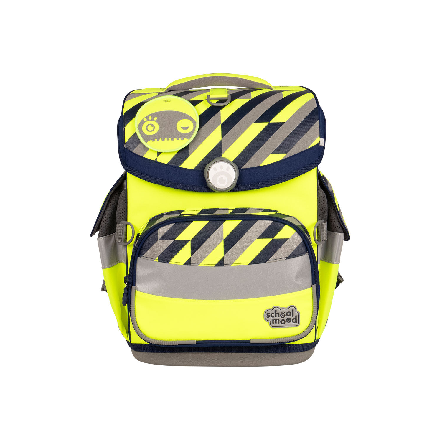 School-Mood Timeless Air+ Yannick, 7-teilige Schulranzenset Neon Yellow