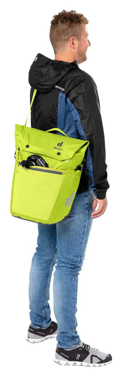 Deuter Mainhattan 17+10 Fahrradtasche citrus-graphite